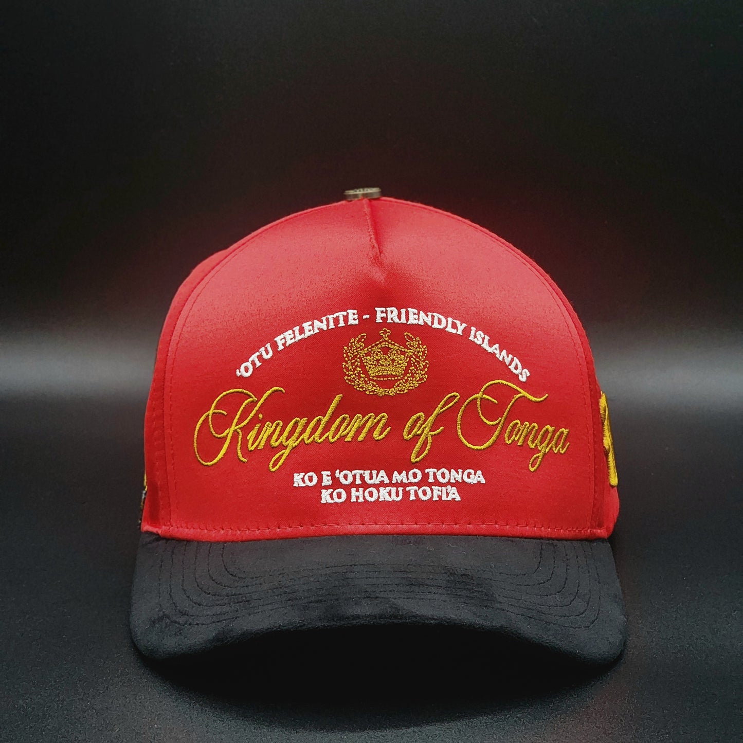 Red Satin Strapback