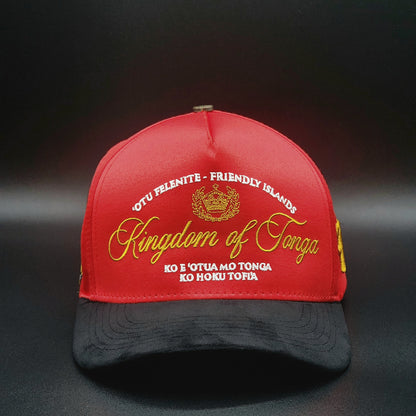 Red Satin Strapback
