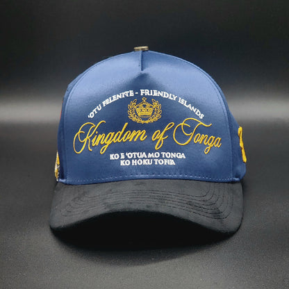 Blue Satin Strapback