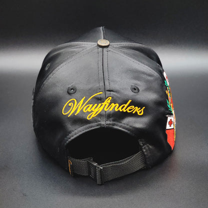Big Tz Black Satin Strapback