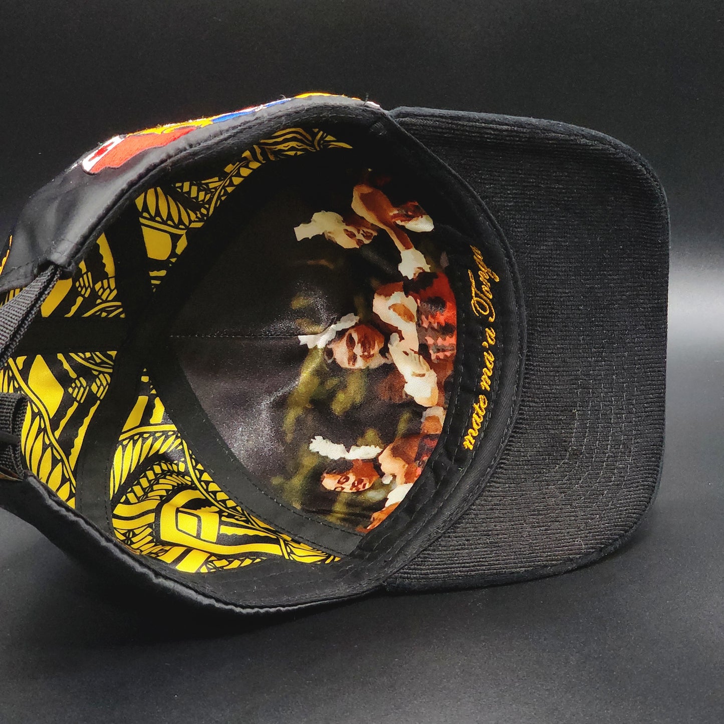 Big Tz Black Satin Strapback