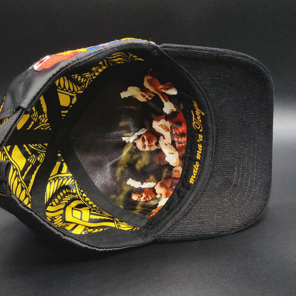 Big Tz Black Satin Strapback