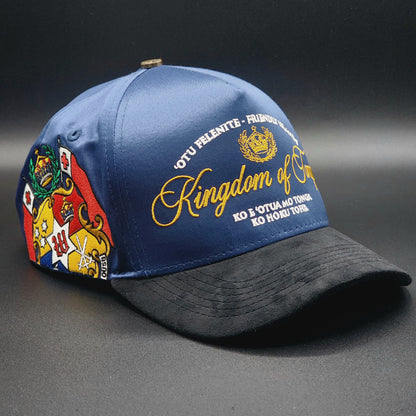 Blue Satin Strapback