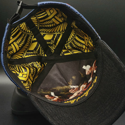 Blue Satin Strapback